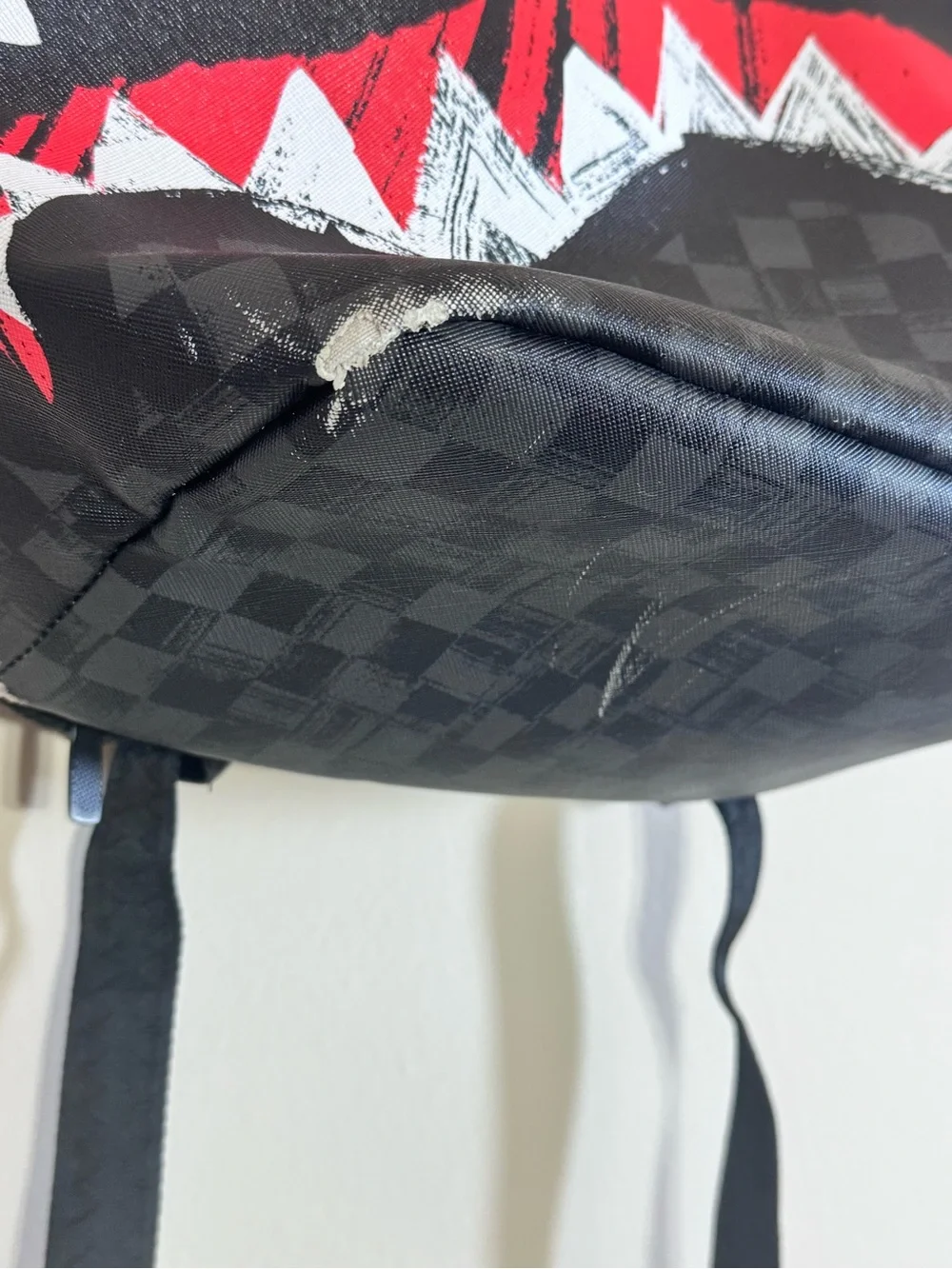 Sprayground Midnight Shadow Dixv Backpack Scribble Black Book bag pre owned